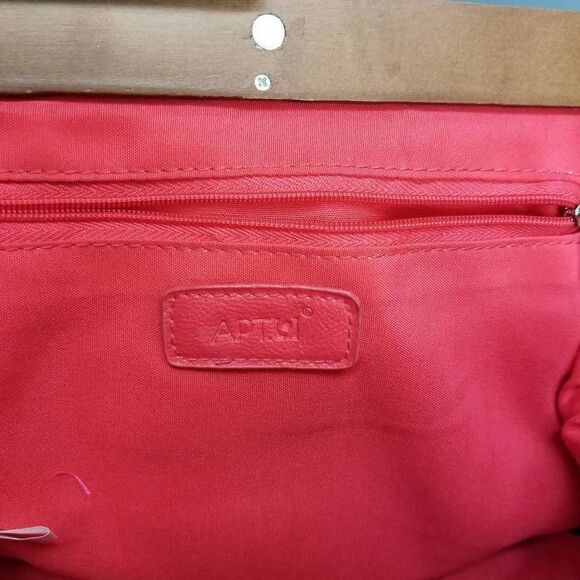 Apt. 9 Floral Cottagecore Barbiecore Pink Cotton Wooden Clutch Handbag - Picture 9 of 9